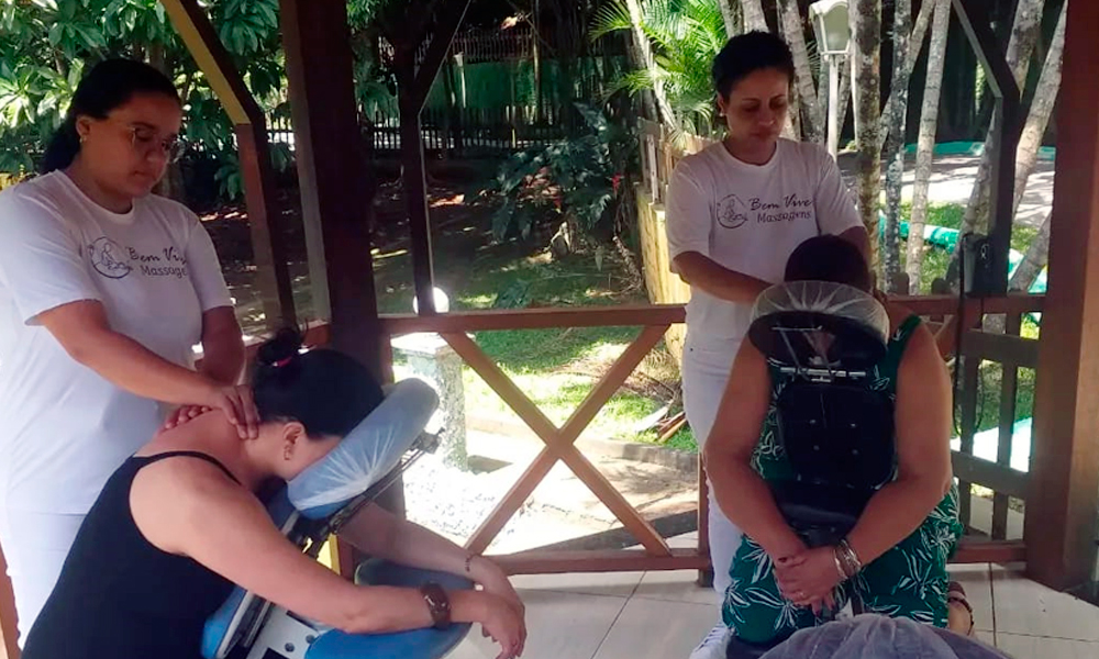 Massagem em eventos